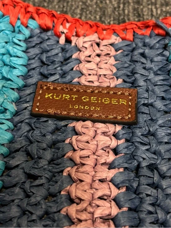 Kurt Geiger Chelsea Rainbow Stripe Fringe Tote - Picture 6 of 12